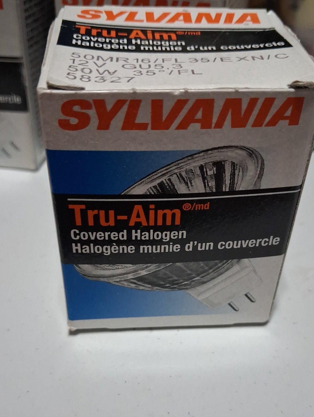 Sylvania Tru-Aim Covered Halogen Bulb - Orange/Blue Box